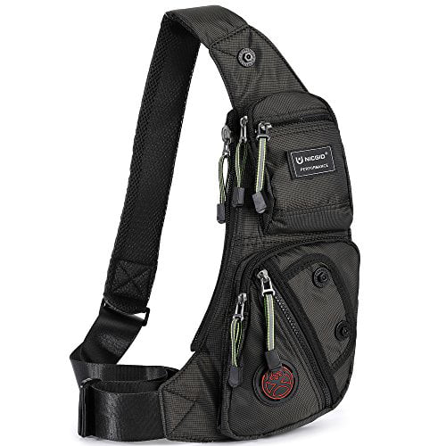 Men Molle Pouch Tactical Chest Shoulder Sling Bag Fanny Pack Cross Body Backpack